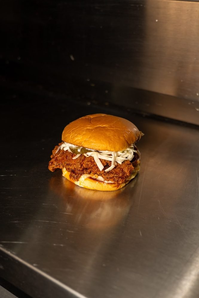 Fried Chicken Burger von Maza